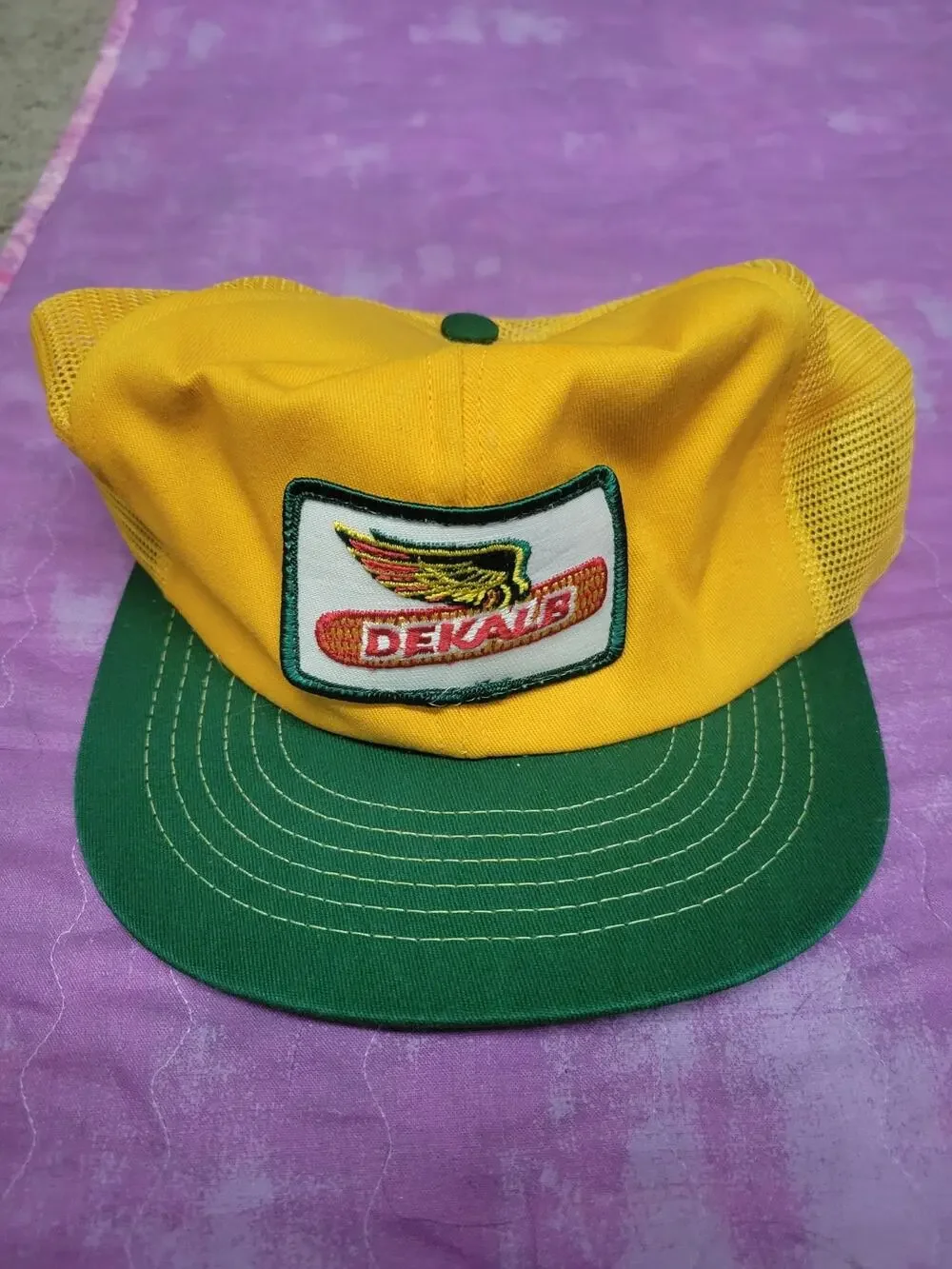 Vintage Dekalb Seed Swingster Snapback Patch Hat